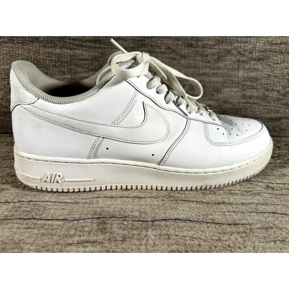 Nike Air Force One ‘07 Size 13 White Casual Sneaker Shoe Pre-Owned Cw2288-111 - Picture 4 of 11